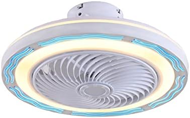 CATA-МЕДИКА Безлопастный Вътрешен вентилатор на Тавана 19,7 с led осветление с Мощност 36 W, Вентилатора с регулируема яркост, Безшумен