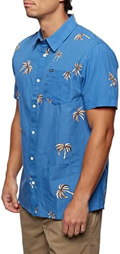 Мъжка Тениска O ' NEILL Tropo Palms копчета с Къс ръкав, Pacific, XL
