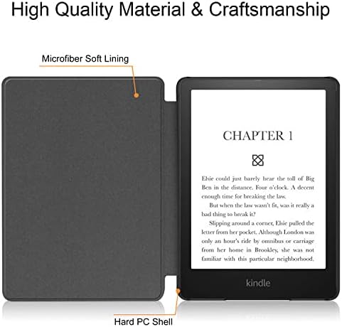 Калъф само за новия Kindle 10th Генерал 2019 година на издаване - Най-тънкият и лек smart-калъф с функция за автоматично включване/изключване