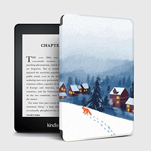 Калъф подходящ за абсолютно нов 7-инчов Kindle Оазис (само за 9-то поколение, 2017 година на издаване), ultralight калъф премиум-клас с автоматична функция за събуждане/сън - Snow S