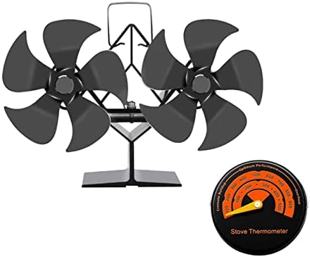 YYYSHOPP Двухголовочный фен от 10 вентилатор, захранван от топлина, вентилатор за печката, в Екологично Чист, Безшумен за Нагревател, Инструмент