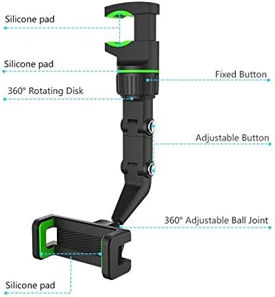 За определяне на BoxWave за ASUS ROG Phone 5s (За монтиране от BoxWave) - За монтиране на огледалото за обратно виждане, Регулируема