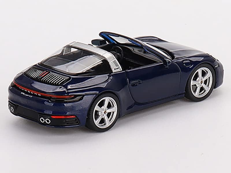 911 Targa 4S Gentian Blue Металик Ограничен тираж от 3000 копия по целия свят 1/64 Монолитен под натиска на модел на превозното
