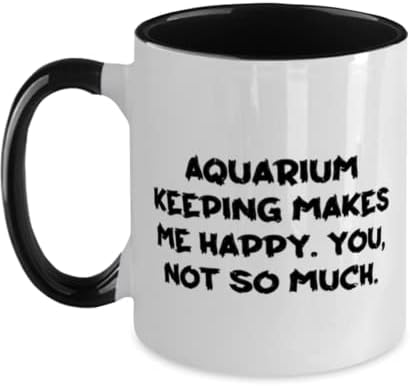 Необичайна два цвята чаша за съхранение на аквариума с 11 грама, Съхранение на аквариума ме Прави щастлив. Вие, Подарък За