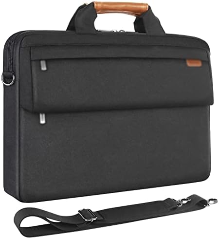 TFIIEXFL устойчив на удари калъф за лаптоп, Бизнес портфейл, Водоустойчива чанта-Месинджър през рамо за лаптоп (Цвят: D, размер: 15,6 инча)