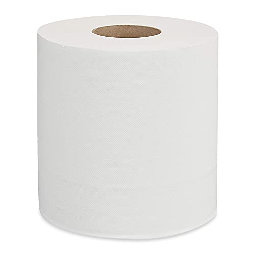 Хартиени кърпи Commercial Бял цвят, в твърдо ролка, Съвместими с Универсален диспенсером, на 800 Метра в ролка - 6 Ролки