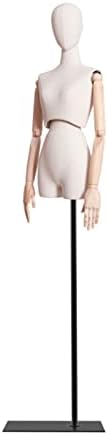 Форма на женски рокли CDDUOLA, Регулируема височина на Торса на Манекена, Ръчна Горната Част на тялото с възможност за завъртане на кръста за демонстрация на дрехи за б