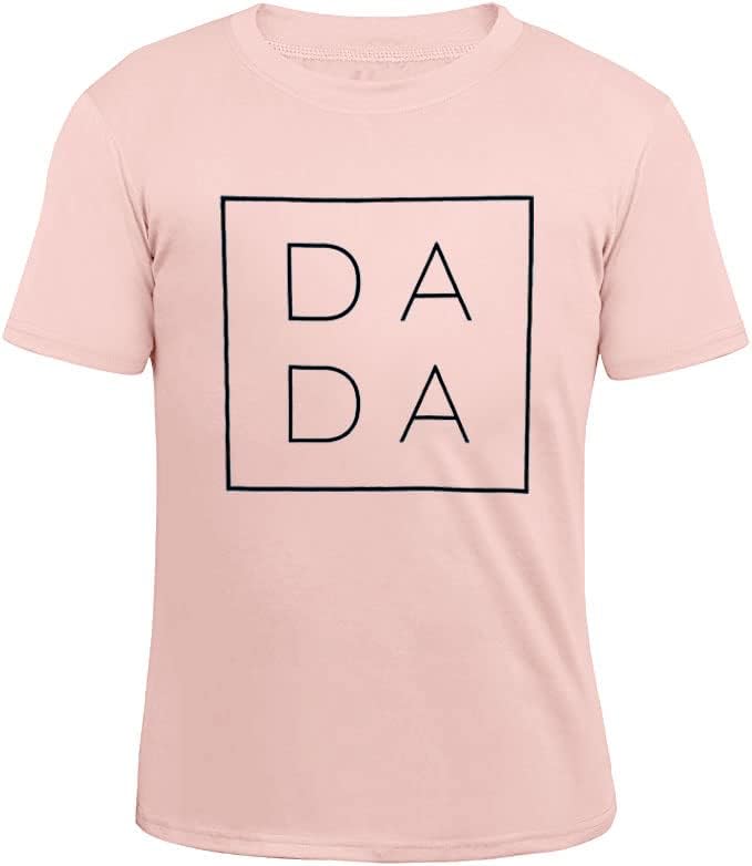 Ризи за Татко за Мъже, Забавни Тениски с Писмото Принтом DADA, Графични Тениски За Татко, Подаръци за Татко, Тениски