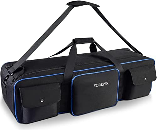 Чанта за носене на статив YOREPEK 40,5 , Здрава чанта за лесно влакче с 2 Защитни облицовки, Калъф за оборудване, фото студио,