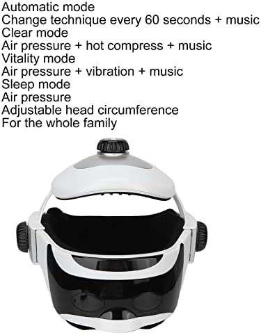 Електрически Масажор за глава, Многофункционална Машина за Облекчаване на стреса при Горещ Сгъстен въздух под налягане за дома и Офиса