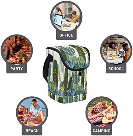 Див Кактус Горски Цветя Модел Голяма Кофа за Обяд за многократна употреба Обяд-Бокс Лека Чанта За Обяд Компактни Обяд Кутии