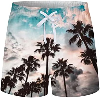 Плажни къси Панталони Големи Размери за Мъже с 3D Принтом Еластичен Колан, Плажни Шорти За Плуване, Сърф, Лигавицата на Окото, Класически Реколта Плажни Шорти