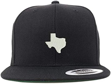 Магазин за модни дрехи Flexfit XXL, Щата Тексас, на Бродирани Структурна бейзболна шапка с плоска Подплата възстановяване на предишното положение