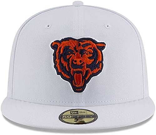 Мъжка шапка New Era White Chicago Bears със средно логото на Omaha 59FIFTY Приталенного намаляване на