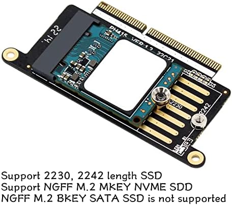 Карта за разширяване на SSD, Подменяйки Аксесоари Удобен Преносим Адаптер за Преобразуване на M. 2 NVME SSD за лаптоп