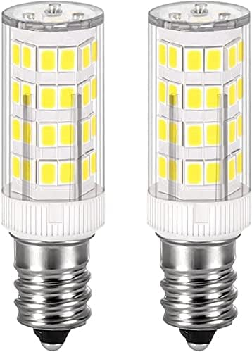 Fneiosg E12 110 Лампи за сушене на sconces свещ, вода Опаковка за хладилник, Разменени лампа 10 W 15 W 20 W, 3,5 Вата C7 LED (Дневен бяло