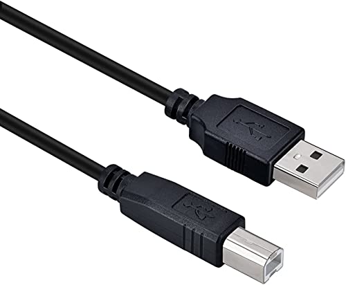 Кабел за високоскоростен принтер 3 фут DIGITMON Black A-Male-B-Male USB 2.0 за мастилено-струен универсален принтер Brother MFC-J1205W