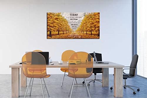 Мотивиране на Холщовые Стенни рисунки - Жълто боядисани стени - Готови за развешиванию Вдъхновяващи Плакати за офис с Размер 20 x 40