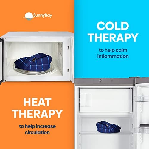 Топло за микровълнова печка SunnyBay, Влажна Обвивка за врата и раменете С подгряване, Подходяща за микровълнова печка, Универсална