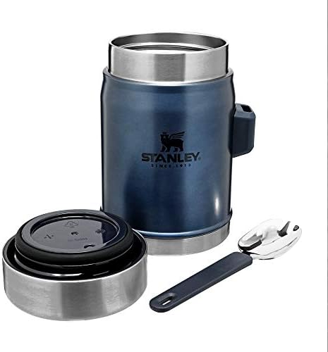 Банка за хранене Stanley Legendary с вакуумна изолация и запушалка 14 грама – Неръждаема стомана, не съдържа BPA – Задържа храната / течността топла или студена – устойчиви н