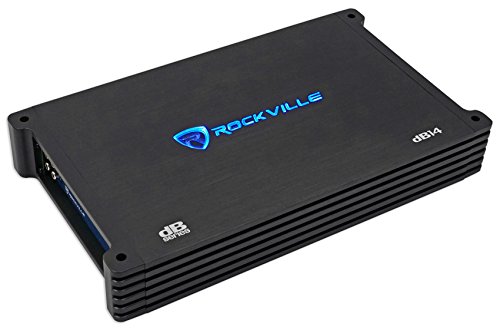 Rockville dB14 4000w Пиков/1000w Среднеквадратичный Моно Усилвател 2 Ω Авто Аудиоусилитель, Черен