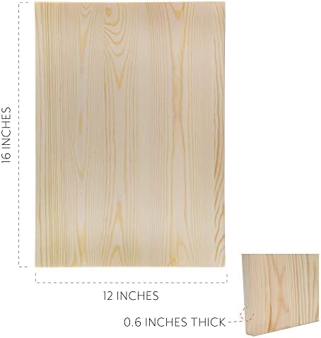 Дървени табели Darware (2 опаковки, 12 x 16 инча, природни); Правоъгълни дървени Плакети за diy 12x16 инча