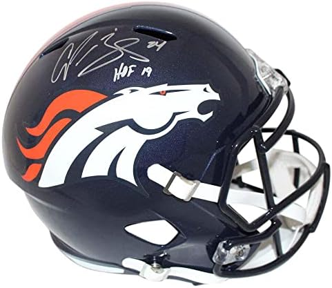 Точно копие шлем Champ Bailey с автограф Denver Broncos Speed HOF JSA 23975 - Каски NFL с автограф