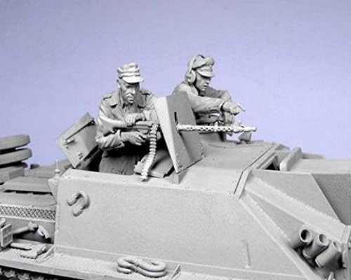 Goodmoel 1/35 Комплект модели на немски Танк от смола за екипажа на Втората световна война (2 човека, Без резервоар) / Миниатюрни комплект