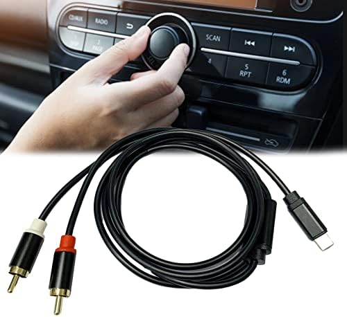 2 RCA Авто Аудио кабел Aux in, stereo адаптер Y-сплитер, който е съвместим с Toyota, HONDA, Infiniti за D JEE-P Dodge MAZD-A, Nissan,