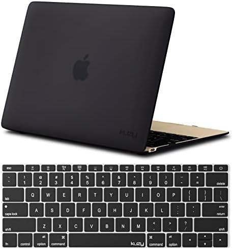 Kuzy е Съвместим с конструкцията на корпуса на MacBook 12 инча и с капак на клавиатурата за модели A1534 2017-2015 с дисплей Retina - на Твърд калъф за 12-инчов корпуса на MacBook, Матиран