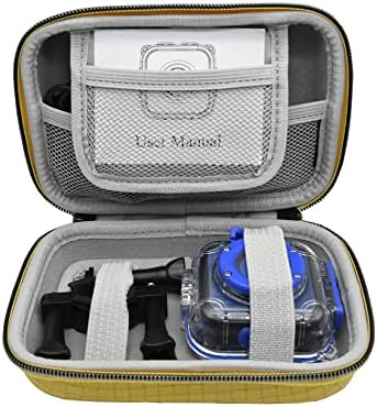 чанта за бебешка камера vgsion за водоустойчиви камери PROGRACE, Ourlife, Dragon Touch (жълт)