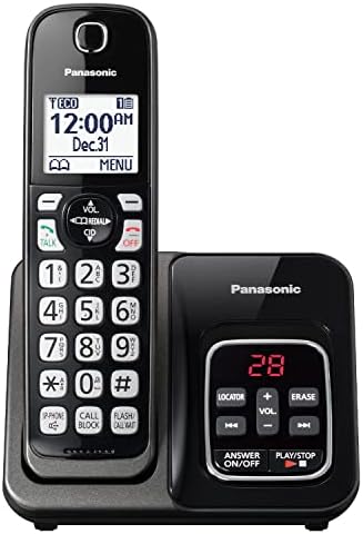 Разтегателен Безжична телефонна система Panasonic с блокиране на повиквания и гласова поща - 1 Безжична слушалка - KX-TGD630M