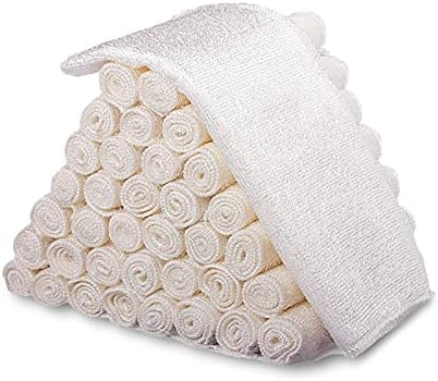 Кърпички за миене на съдове Prettyard от микрофибър бял цвят със силен водопоглощением (размер: 10,6x11,8 инча / 27x30 см, опаковка от