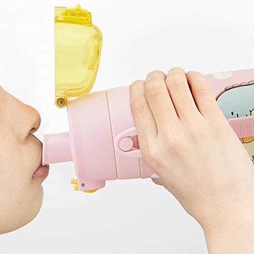 Детска 3D Бутилка за вода Skater SDPV5 от неръждаема Стомана за директно пиене, Детска, 16,2 течни унции (480 ml), Sumikko Gurashi Girls