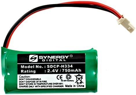 Батерии за безжични телефони Synergy Digital, съвместими с батерии за безжични телефони AT & T BT166342, BT266342, BT183342, BT283342 (Ni-MH,