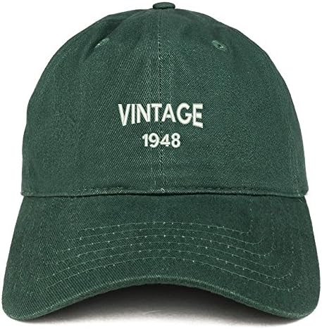 Моден Магазин за Дрехи Small Vintage 1948 Бродирани на 75-ия Рожден Ден Регулируема в памучна Шапчица