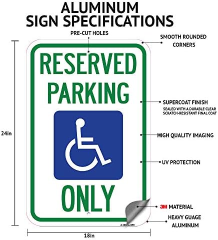 Само отпътуване | Паркинг знак от толстостенного алуминий с размери 18 X 24, Защитен От ръжда | Защитете вашия бизнес и община