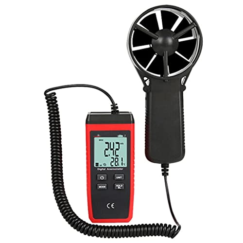 ASUVUD Сплит Цифров Анемометр Точен Сензор за скорост на Вятъра Скала за Измерване на Температура на Дисплея