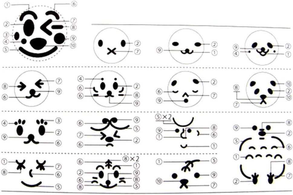 Сладък Карикатура Ориз Топката САМ Формата на Усмихнато Лице и Форма За Приготвяне на Суши Мухъл Катер за морски Водорасли, ориз, топчета