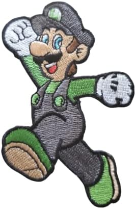 Нашивка Марио Mushroom is a 1up Супер Марио Марио Картинг Mario World Бродирана Апликация от желязо за Раници, Дънкови якета, Тениски, Дрехи (за Боядисана 1)
