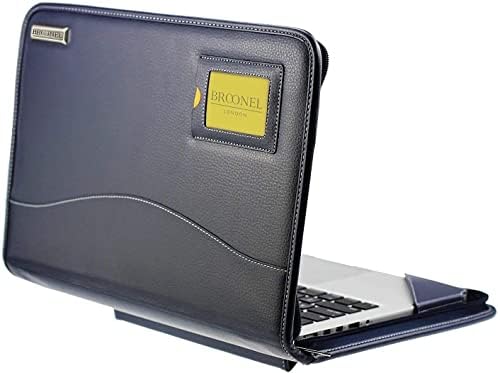 Broonel - Contour Series - Син защитен калъф от тежка рамка на кожата - Съвместими лаптоп HP Pavilion 15-cw1012na с 15.6-инчов сензорен