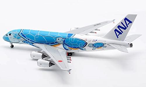 JC Wings ANA Lani Ливрея A380-800 JA381A Blue Turtle 1:200 ГЛАСОВЕ Самолет, Предварително събрана модел