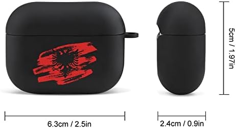 Защитен Калъф с Флага на Албания Vinage, Съвместим с Airpods Pro, Калъф за Слушалки, Bluetooth, Забавен Принт, Кутия За Съхранение