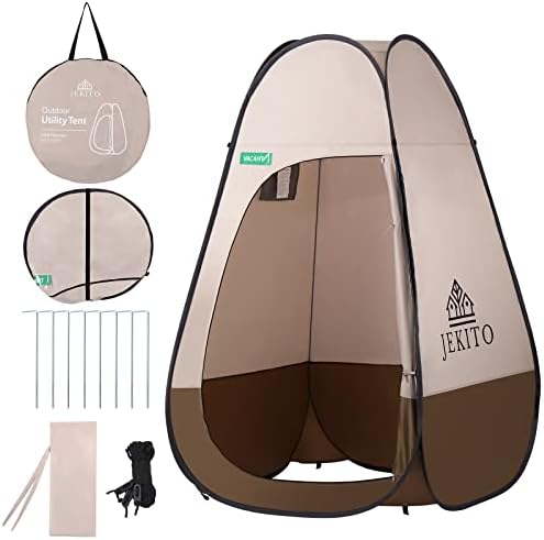 Палатка за уединение в съблекалнята Jekito Pop Up Pod – Instant Преносима Палатка за душ на открито, Походный тоалетна, Навес