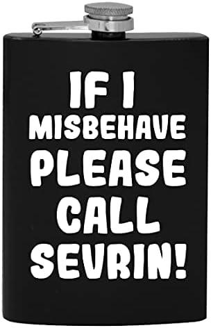 Ако аз ще се държат зле, моля, обадете се Sevrin - фляжка за алкохол с капацитет от 8 грама