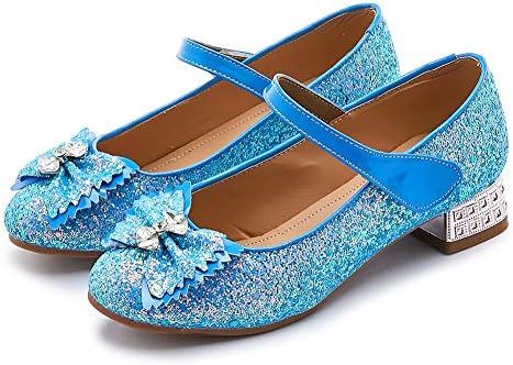 YKXLM/ Лъскави Обувки на Мери Джейн За момичета На Ниски Токчета, Сватбената Рокля на Принцеса с Цветя Модел за Шаферките, Модел KMBL