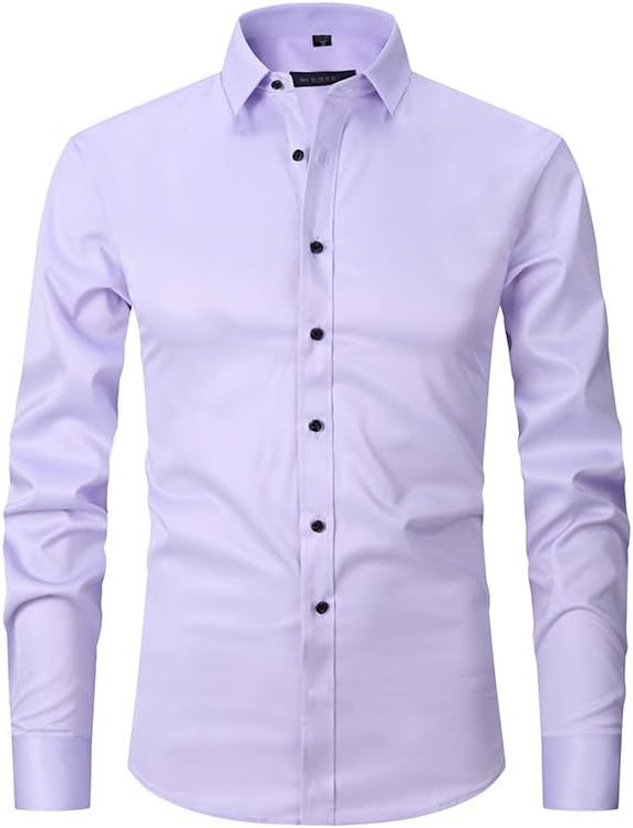 Ризи с дълъг ръкав ayaso за мъже, леки блузи с висока яка, копчета, блуза голям размер, стрейчевая риза обичайното намаляване на