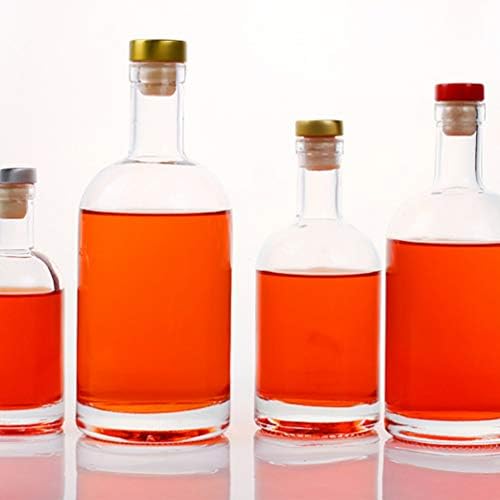 Luxshiny Гарафа за Уиски, Гарафа за Вода, 2 бр., Стъклена Бутилка за Алкохол, Гарафа за Уиски, Прозрачна Стъклена Бутилка за Вино,