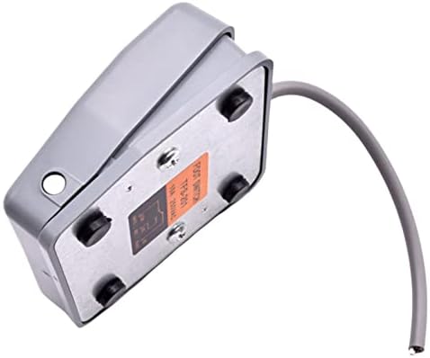 LIDON 1 бр. SPDT Пластмасов Ключ за производство на електрическа Водоустойчив Foot Switch 220 vac 10A (Цвят: 2 м)