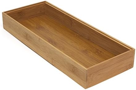 Lipper International 8186S Бамбук в дървена кутия-органайзер за подреждане кутии, 6 x 15